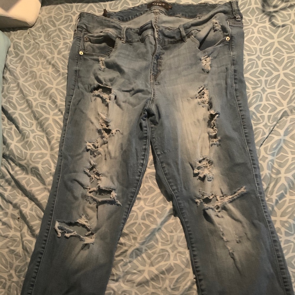 Torrid Destructed Skinny Jean